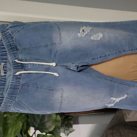 Satin Doll Pull Up Joggers Jean's - Picture 2 of 7